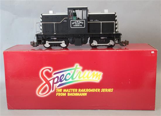 A Bachmann Spectrum G gauge GE 45-Ton Side Road diesel locomotive 81896, boxed